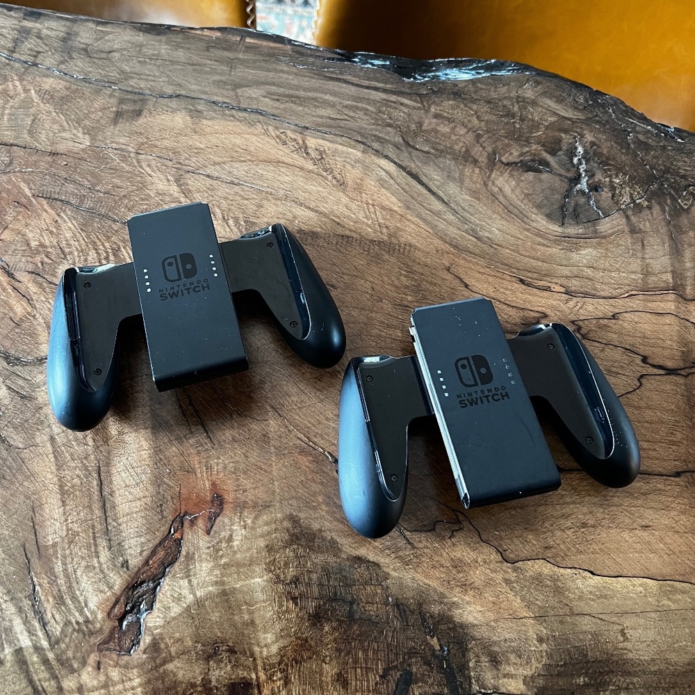 2x Nintendo Joy-Con Controller Comfort Grips - Black (HAC-011) - Used, Tested